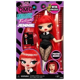 POUPÉE L.O.L JENNIE 23CM AVEC POSTER OMG MUSIC FESTIVAL KPOP-0035051249696-Lilojouets-Questembert-Muzillac-Morbihan