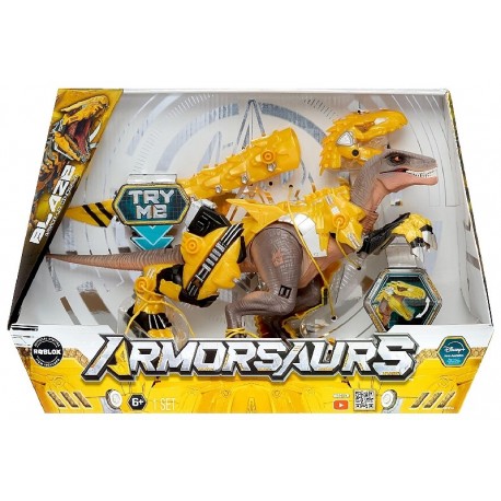 DINOSAURE BLAZE 34CM YELLO RAPTOR ARMOR-UP ARTICULÉ - ARMORSAURS-0035051552284-Lilojouets-Questembert-Muzillac-Morbihan