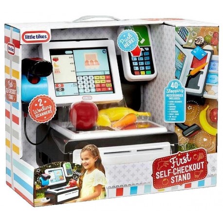 CAISSE ENREGISTREUSE ÉLECTRONIQUE LIBRE-SERVICE AVEC 40 ACCESSOIRES-0050743630439-Lilojouets-Questembert-Muzillac-Morbihan