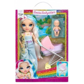 POUPÉE AMAYA RAINE 27CM AVEC LANDAU - RAINBOW JUNIOR HIGH - BESTIE BABYSITTERS-0035051248477-Lilojouets-Questembert-Muzillac-Mor