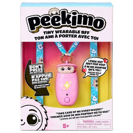 PEEKIMO - FIGURINE PELUCHE INTERACTIVE DÈS 5 ANS - ASST 3 COULEURS-0681147126503-Lilojouets-Questembert-Muzillac-Morbihan