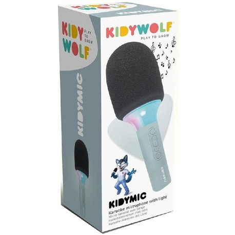 MICRO KARAOKÉ BLUETOOTH RECHARGEABLE - AVEC LUMIÈRE - DÈS 4 ANS - KIDYWOLF-5407009182518-Lilojouets-Questembert-Muzillac-Morbiha