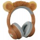 Casque audio lion bluetooth ajustable et rechargeable - avec leds - kidiwolf-5407009182822-lilojouets-questembert-muzillac-morbi