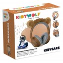 CASQUE AUDIO LION BLUETOOTH AJUSTABLE ET RECHARGEABLE - AVEC LEDS - KIDIWOLF