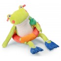PELUCHE GRENOUILLE GÉANTE 71CM ET SA BOUÉE - MARE AUX GRENOUILLES MOULIN ROTY