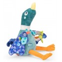 PELUCHE D'ACTIVITÉS CANARD LÉON 35CM - MARE AUX GRENOUILLES MOULIN ROTY