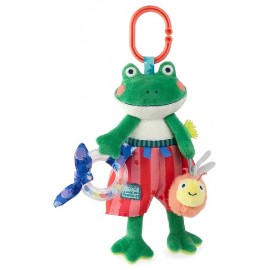 PELUCHE D'ACTIVITÉS GRENOUILLE RENATO 20CM - MARE AUX GRENOUILLES MOULIN ROTY-3575676890752-Lilojouets-Questembert-Muzillac-Morb