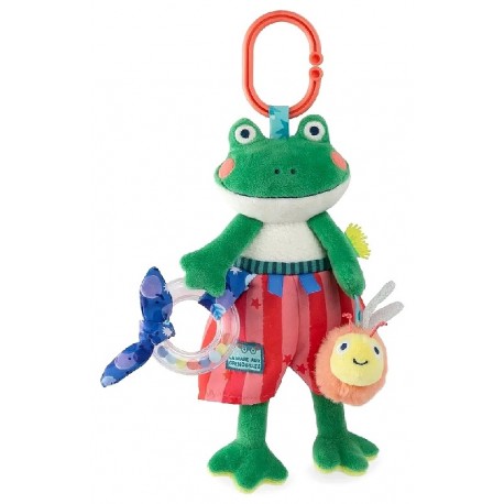 PELUCHE D'ACTIVITÉS GRENOUILLE RENATO 20CM - MARE AUX GRENOUILLES MOULIN ROTY-3575676890752-Lilojouets-Questembert-Muzillac-Morb