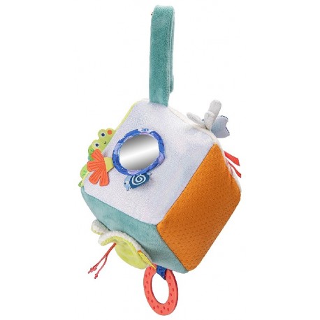 CUBE D'ACTIVITÉS EN TISSU 15X15X15CM - MARE AUX GRENOUILLES MOULIN ROTY-3575676890899-Lilojouets-Questembert-Muzillac-Morbihan