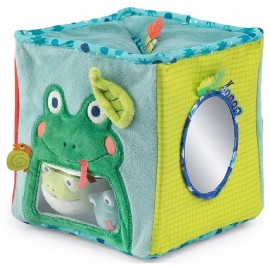 GRAND CUBE D'ACTIVITÉS EN TISSU - MARE AUX GRENOUILLES MOULIN ROTY-3575676890929-Lilojouets-Questembert-Muzillac-Morbihan