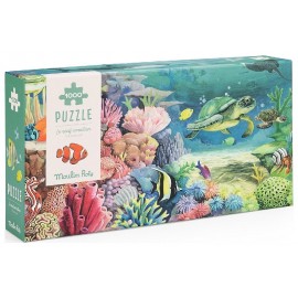 PUZZLE LE RÉCIF CORALLIEN PANORAMIQUE 1000 PIÈCES 99X28CM - MOULIN ROTY-3575677194422-Lilojouets-Questembert-Muzillac-Morbihan
