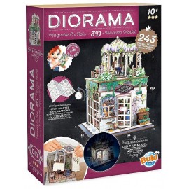 DIORAMA FLEURISTE - MAQUETTE EN BOIS 243 PIÈCES AVEC MODULE LUMINEUX DÈS 10 ANS-3700802106722-Lilojouets-Questembert-Muzillac-Mo