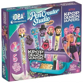 COFFRET CRAYONS PEN CREATOR STUDIO - DÈS 6 ANS - K-POP DEMON HUNTERS CLEMENTONI-8005125184767-Lilojouets-Questembert-Muzillac-Mo