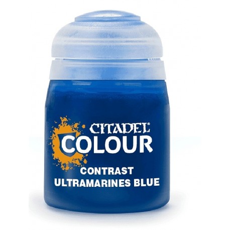 PEINTURE CONTRAST ULTRAMARINES BLUE POT 18ML - CITADEL COLOUR-5011921185405-Lilojouets-Questembert-Muzillac-Morbihan