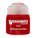 PEINTURE MEPHISTON RED ROUGE BASE POT 12ML - WARHAMMER COLOUR