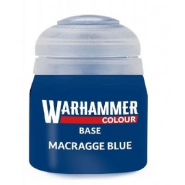 PEINTURE MACRAGGE BLUE BLEU BASE POT 12ML - WARHAMMER COLOUR-5011921196203-Lilojouets-Questembert-Muzillac-Morbihan