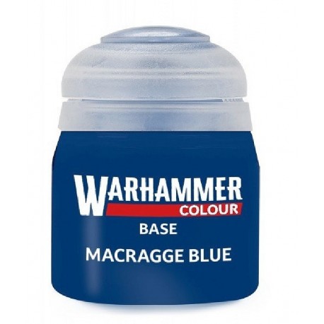 PEINTURE MACRAGGE BLUE BLEU BASE POT 12ML - WARHAMMER COLOUR-5011921196203-Lilojouets-Questembert-Muzillac-Morbihan