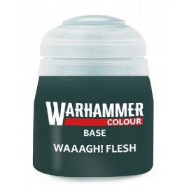 PEINTURE WAAAGH! FLESH VERT BASE POT 12ML - WARHAMMER COLOUR-5011921196258-Lilojouets-Questembert-Muzillac-Morbihan