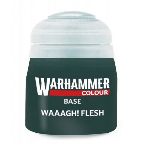 PEINTURE WAAAGH! FLESH VERT BASE POT 12ML - WARHAMMER COLOUR-5011921196258-Lilojouets-Questembert-Muzillac-Morbihan