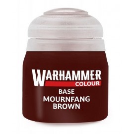 PEINTURE MOURNFANG BROWN MARRON BASE POT 12ML - WARHAMMER COLOUR-5011921196326-Lilojouets-Questembert-Muzillac-Morbihan