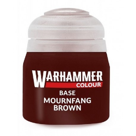 PEINTURE MOURNFANG BROWN MARRON BASE POT 12ML - WARHAMMER COLOUR-5011921196326-Lilojouets-Questembert-Muzillac-Morbihan