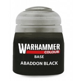 PEINTURE ABADDON BLACK NOIR BASE POT 12ML - WARHAMMER COLOUR-5011921196371-Lilojouets-Questembert-Muzillac-Morbihan