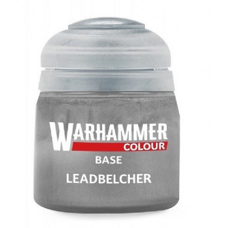 PEINTURE LEADBELCHER GRIS BASE POT 12ML - WARHAMMER COLOUR-5011921196401-Lilojouets-Questembert-Muzillac-Morbihan