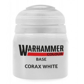 PEINTURE CORAX WHITE GRIS CLAIR BASE POT 12ML - WARHAMMER COLOUR-5011921196791-Lilojouets-Questembert-Muzillac-Morbihan