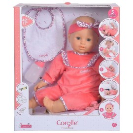 POUPON 42CM LILA CHÉRIE INTERACTIF 5 FONCTIONS AVEC ACCESSOIRES COROLLE-4062013150062-Lilojouets-Questembert-Muzillac-Morbihan