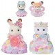 Pack 4 figurines princesses robes a fleurs et accessoires - sylvanian families-5054131058091-lilojouets-questembert-muzillac-mor