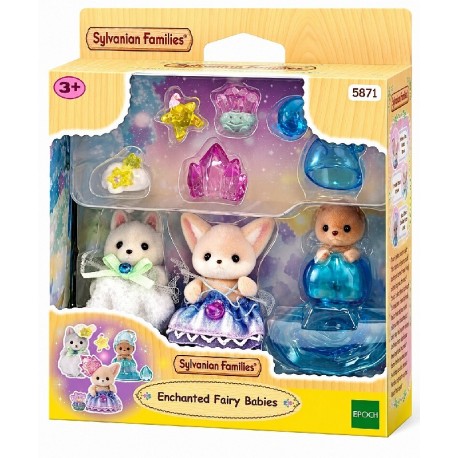COFFRET BÉBÉS ENCHANTÉS 3 FIGURINES ET ACCESSOIRES - SYLVANIAN FAMILIES-5054131058718-Lilojouets-Questembert-Muzillac-Morbihan
