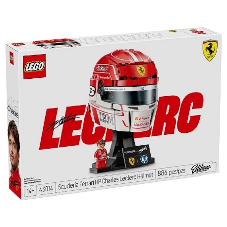 43014 CASQUE F1 CHARLES LECLERC SCUDERIA FERRARI - 886 PIÈCES - LEGO EDITIONS-5702018069547-Lilojouets-Questembert-Muzillac-Morb
