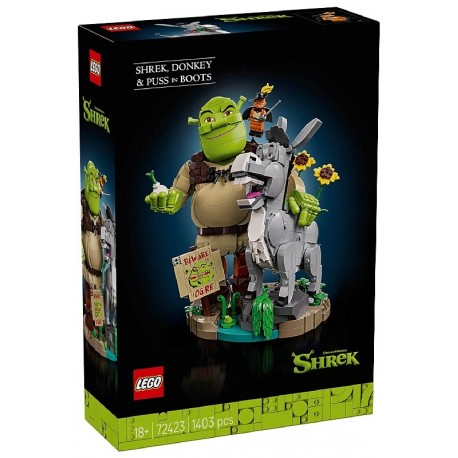 72423 SHREK L'ANE ET CHAT POTTÉ - 1403 PIÈCES - LEGO DREAMWORKS-5702018085769-Lilojouets-Questembert-Muzillac-Morbihan