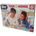 COFFRET EDUCA PEN TOUR DU MONDE - LIVRET 16 THÈMES DÈS 7 ANS - EDUCA