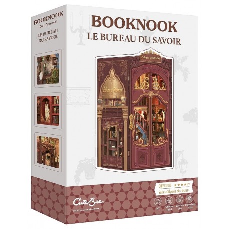 BOOKNOOK LE BUREAU DU SAVOIR - MAQUETTE 281 PIÈCES AVEC LED - CUTEBEE-3770033532317-Lilojouets-Questembert-Muzillac-Morbihan