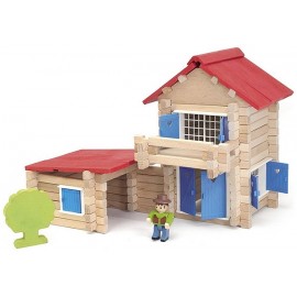 LA MAISON EN BOIS 140 PCES - Jouets56.fr - Magasins Jouets SAJOU du Morbihan en Bretagne