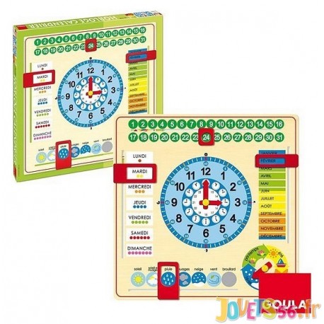GRANDE HORLOGE CALENDRIER - Jouets56.fr - Magasins Jouets SAJOU du Morbihan en Bretagne