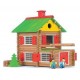 Mon chalet en bois 175 pieces - jouets56.fr - magasins jouets sajou du morbihan en bretagne