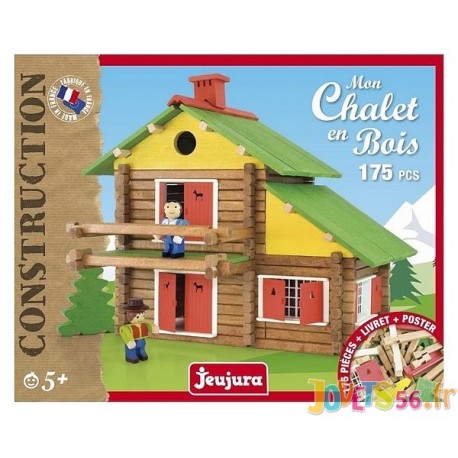 MON CHALET EN BOIS 175 PIECES - Jouets56.fr - Magasins Jouets SAJOU du Morbihan en Bretagne