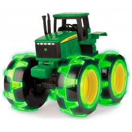 TRACTEUR JOHN DEERE AVEC ROUES LUMINEUSES MONSTER TREADS - Jouets56.fr - Magasins Jouets SAJOU du Morbihan en Bretagne