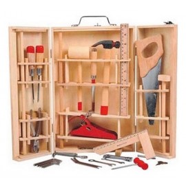 MALLETTE OUTILS BOIS 31 PIECES - Jouets56.fr - Magasins Jouets SAJOU du Morbihan en Bretagne