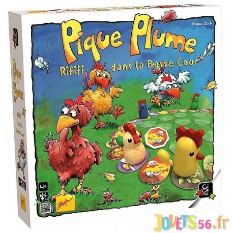 JEU PIQUE PLUME LA RONDE DES POULES - Jouets56.fr - Magasins Jouets SAJOU du Morbihan en Bretagne