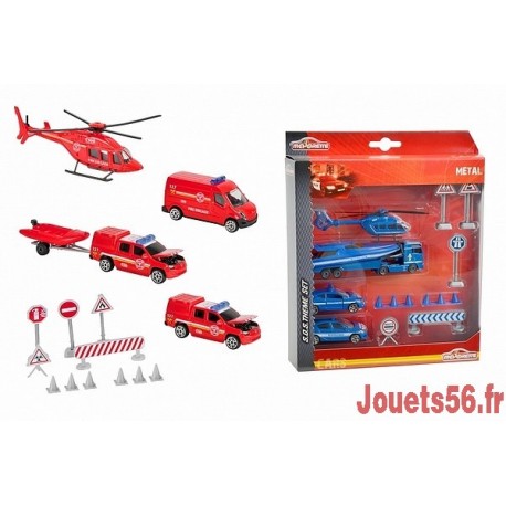 Coffret MAJORETTE Set 13 Véhicules en métal - 9 classiques + 4