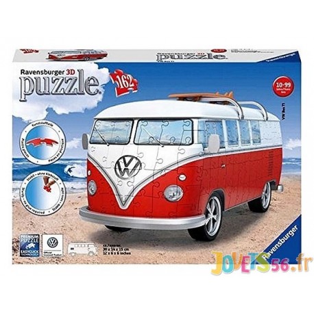 PUZZLE 3D COMBI VOLKSWAGEN 162PCES - Jouets56.fr - Magasins Jouets SAJOU du Morbihan en Bretagne