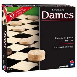 JEU DAMES PLATEAU SERIE NOIRE - Jouets56.fr - Magasins Jouets SAJOU du Morbihan en Bretagne