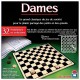 Jeu dames plateau serie noire - jouets56.fr - magasins jouets sajou du morbihan en bretagne