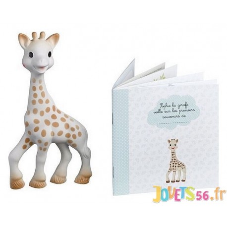 SOPHIE LA GIRAFE ET LIVRE DES SOUVENIRS DE BEBE - Jouets56.fr - Magasins Jouets SAJOU du Morbihan en Bretagne