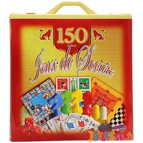 MALETTE 150 JEUX CLASSIQUES - Jouets56.fr - Magasins Jouets SAJOU du Morbihan en Bretagne