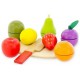 Les fruits a decouper 9 pieces bois - jouets56.fr - magasins jouets sajou du morbihan en bretagne
