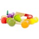 Les fruits a decouper 9 pieces bois - jouets56.fr - magasins jouets sajou du morbihan en bretagne